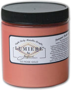 Jacquard Lumiere 8oz Fabric Paint Rose Gold by Jacquard