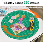 Headley Tools 13"x13" Round Rotating Cutting Mat, Self Healing Mat - Image 4