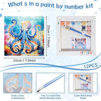 Nezyo 12 Sets Paint by Numbers Kit - Image 2