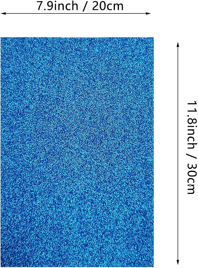 Jtnohx Glitter Felt Fabric, 8 x12 inches Felt Square Glitter - Image 5