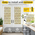 OHTMERU 3D Stained Glass Window Privacy Film, Heat Control UV Blocking Static - Image 5