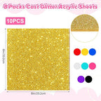 Glitter Acrylic Sheets 1/8" Thick 8x8in Color Acrylic Sheets - Image 2