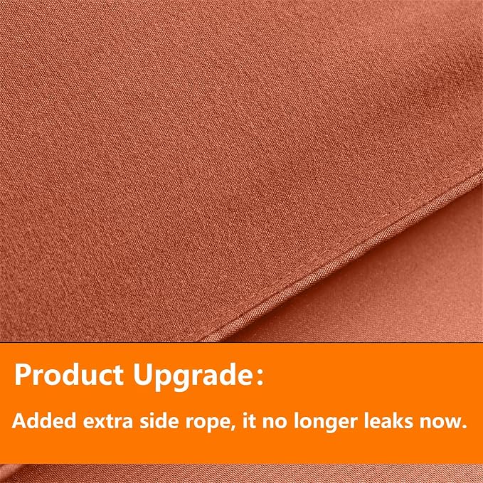 TAIMIT Burnt Orange King Comforter Set - Image 3