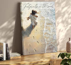 YOXORDQ Footprints in the Sand Poem Wall Art-Wrapping Canvas-12x16in | - Image 5