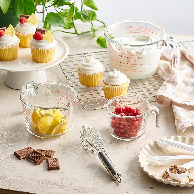 Le'raze Set of 3 Glass Measuring Cups - Image 2
