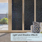 KESPEN Blackout Window Privacy Film, Mosaic Rainbow Decorative Stained Glass - Image 6