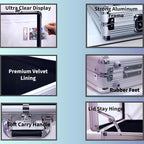 Professional Large Card Display Case | 34 x 22 inches | Tabletop TradeShow - Image 8