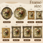 8 Pcs Vintage Picture Frames Set - Image 2