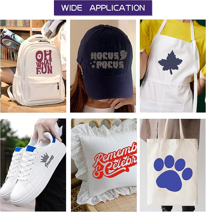 RENLITONG White and Black Heat Transfer Vinyl - Image 6