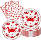 40Pcs Seafood Boil Party Supplies Plates and Napkins by Unknown