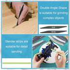 Honoson 60 Pcs Sanding Sticks for Plastic Models Set Include 30 Polishing - Image 4