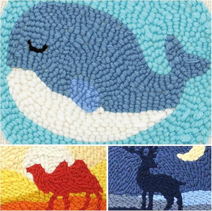 Allazone 3 Set Punch Needle Embroidery Kits, Punch Needle Kits - Image 5