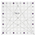 The Quilted Bear Square Quilting Ruler, Transparent Acrylic, 9.5" x 9.5" | by TheQuiltedBearsProducts