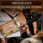 Black Feather Quill Pen and Ink Set – Feather Pen and Ink Set - Image 6
