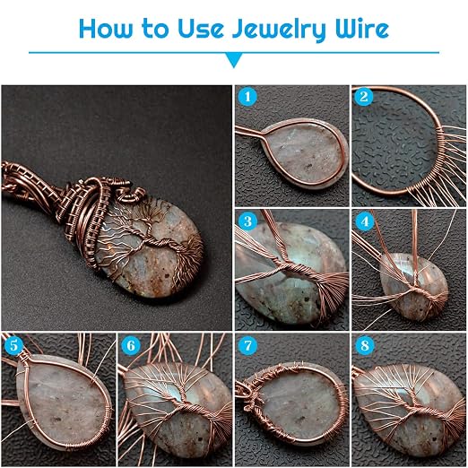 22 Gauge Jewelry Wire, Anezus Craft Wire Tarnish Resistant Copper Beading Wire - Image 5