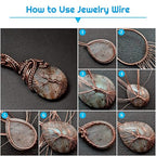 22 Gauge Jewelry Wire, Anezus Craft Wire Tarnish Resistant Copper Beading Wire - Image 5