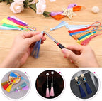 Tassels, Cridoz 120Pcs Bookmark Tassels Silky Handmade Soft Craft Mini Tassels - Image 5