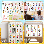 160Pcs Farm Animal Farmer Cutouts Back to School Bulletin Board Decoration Set - Image 6