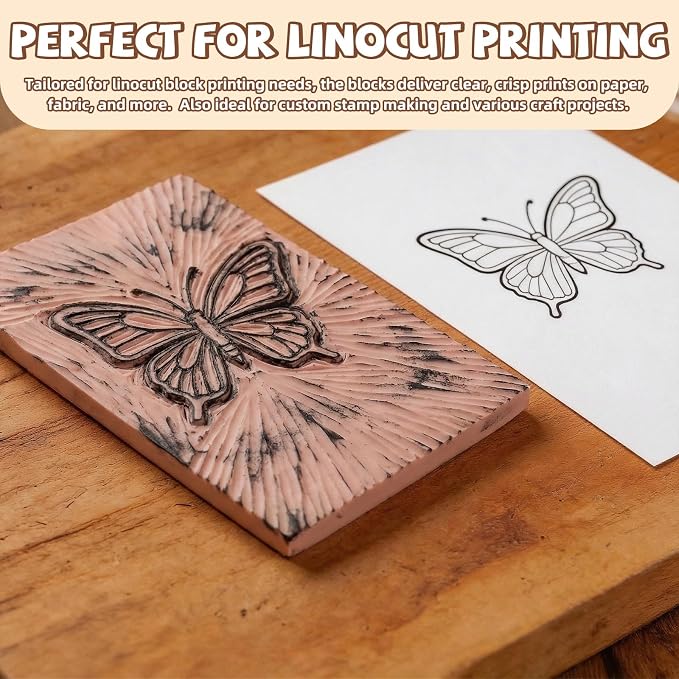 Oopsu Linocut Printmaking Kit - Image 6