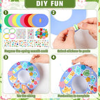 Hollowfly 48 Sets Spring Craft Kits Bulk DIY Spring Wreath Hanging Ornaments - Image 4