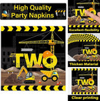 50 Guests Construction Birthday Plates and Napkins Forks Party Supplies - Image 4