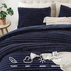 Smoofy Fluffy Full Size Comforter Sets 3 Pieces - Image 2
