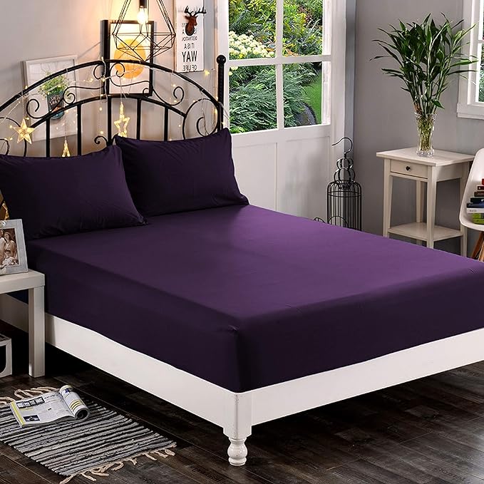 Elegant Comfort 1500 Premium Hotel Quality 1-Piece Fitted Sheet, Softest by ELEGANTCOMFORT