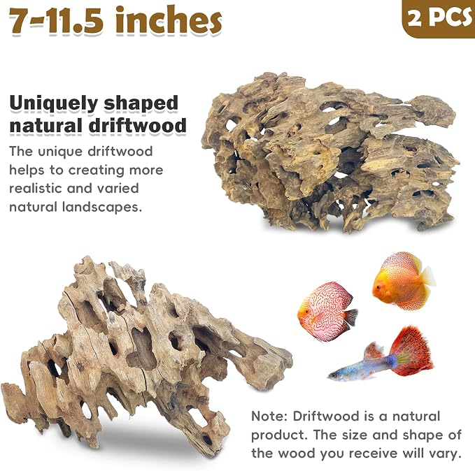 PINVNBY Natural Driftwood for Aquarium Large Reptile Terrarium Decor - Image 2