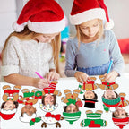 60pcs Christmas Theme Cutouts Gingerbread Man Bulletin Board Decoration Xmas - Image 6