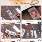 438 Pcs Dried Flower Bookmark Making Kit, DIY Craft Gift | Pressed flower craft - Image 2