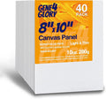 Canvases for Painting Super Value 8 x 10 inch-40 Pack, Artist Blank Canvas by GEGN4GLORY