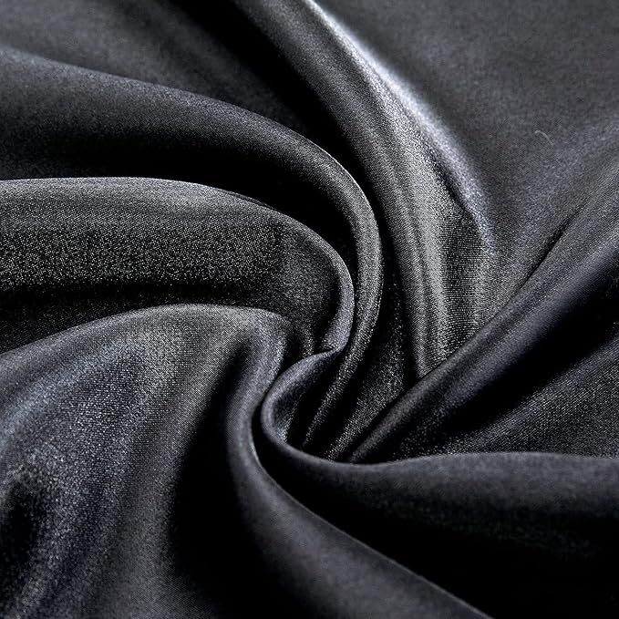 Homiest Black Satin Flat Sheet - Image 3
