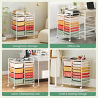 BECOMFORT 15-Drawer Rolling Cart - Image 8