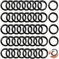 Round Carabiner Clip Bulk 48pcs 1 Inch Colorful Circle Carabiner Key Ring Clips by Cmidy