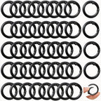 Round Carabiner Clip Bulk 48pcs 1 Inch Colorful Circle Carabiner Key Ring Clips by Cmidy