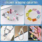 200-260PCS TINKRSTUFF Assorted Mixed Colors Acrylic Beads - Image 5