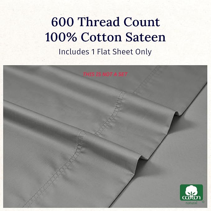 California Design Den Queen Size Flat Sheet Only - Image 5