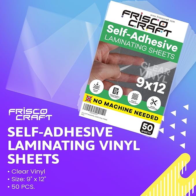 Frisco Craft Self Laminating Sheets, No Machine Needed, Self Sealing Laminate - Image 2