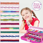 TingingYuli Friendship Bracelet Making Kit, 3-Layer Storage Box, Gift 6-12 | - Image 2