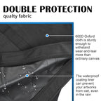 JJRING Extra Large Dacron Waterproof Light Weight Art Portfolio Tote Bag - Image 4