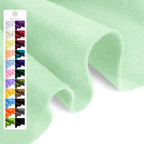 Pastel Green Soft Felt Fabric Sheet 36" x 36", 1.6mm Thick, Premium Craft Felt by Grainear