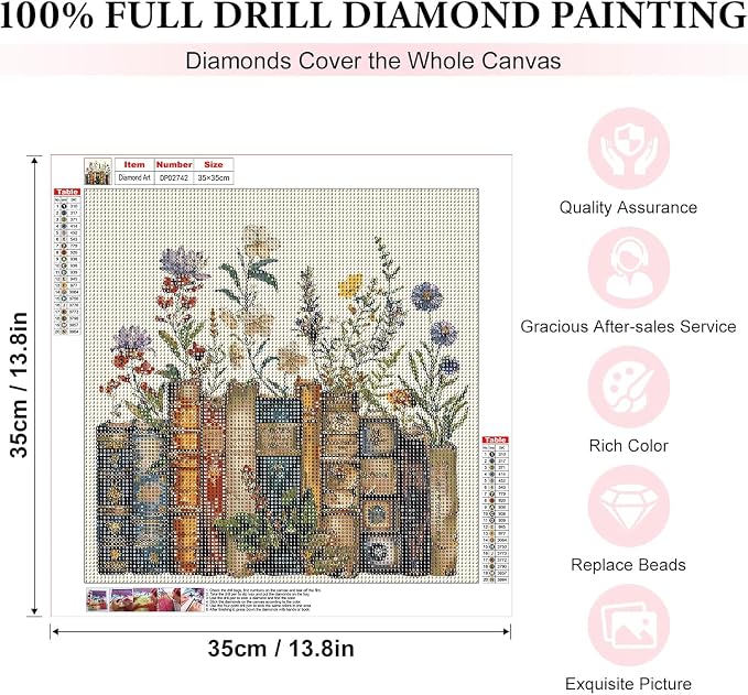 RYMILIE Diamond Art Kits for Adults, Book 5D Diamond Painting Kits for Beginner - Image 5