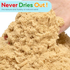 FURWEY 13.3lbs Play Sand, Natural Brown Sensory Sand, Suitable - Image 2