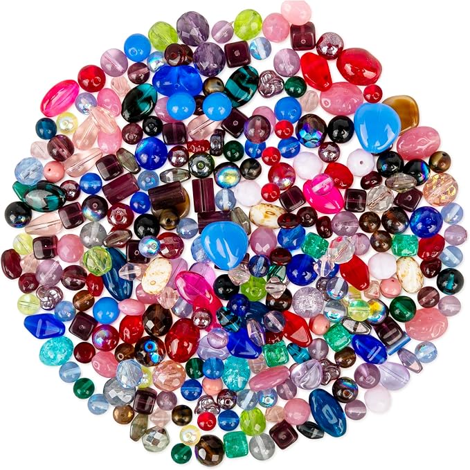Assorted Glass Beads for Jewelry Making, DIY Lamp Work, Arts and Crafts - Image 3