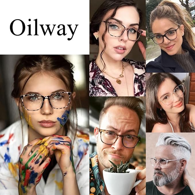 Oilway Blue-Light Blocking Glasses Computer Reading/Gaming/TV/Phones Glasses - Image 4