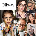 Oilway Blue-Light Blocking Glasses Computer Reading/Gaming/TV/Phones Glasses - Image 4