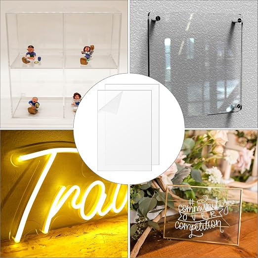 QWORK 10 Pack Clear Acrylic Sheets 8x12" - 2mm Thick - Image 6