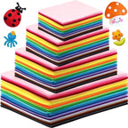 Newwiee 320 Pcs Felt Sheets Craft Kit 4"x 4" + 6"x 6"+ 8"x 12"+ 12"x 12" Sizes by Newwiee