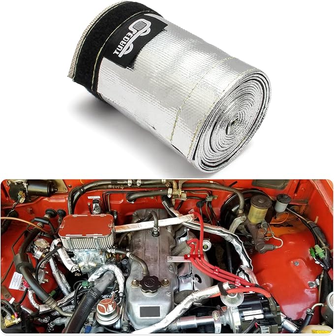 Heat Shroud Aluminized Sleeving Heat Shield fuel line wire heat sleeve - Image 6