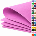 Lilac Large Felt Fabric 36" x 36", 1mm Stiff Felt Sheet, Nonwoven Fabric by ZANEXIR